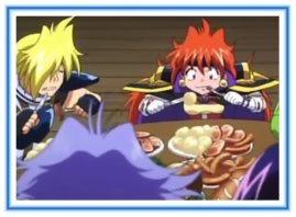 Slayers Cast Eating - Dinner